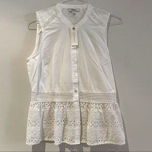 White Anthropologie tank top